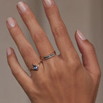 Kite Sapphire Nestled Ring