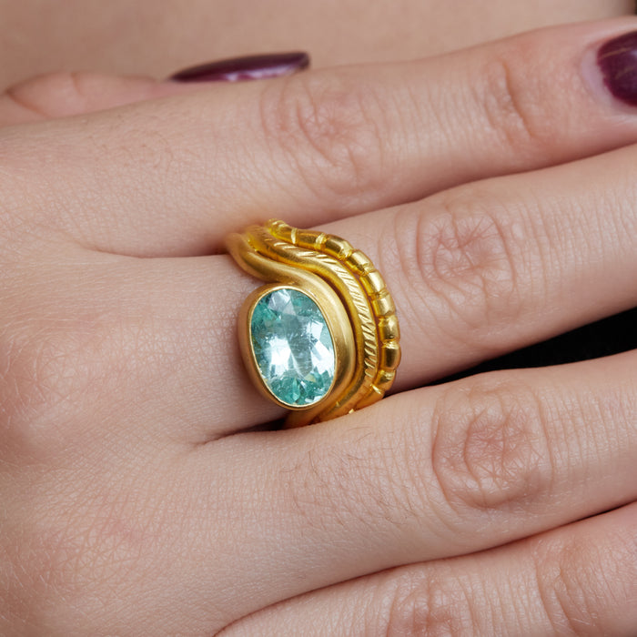 Cypriot Paraiba Tourmaline Ring