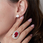 Thai Ruby & Diamond Statement Ring