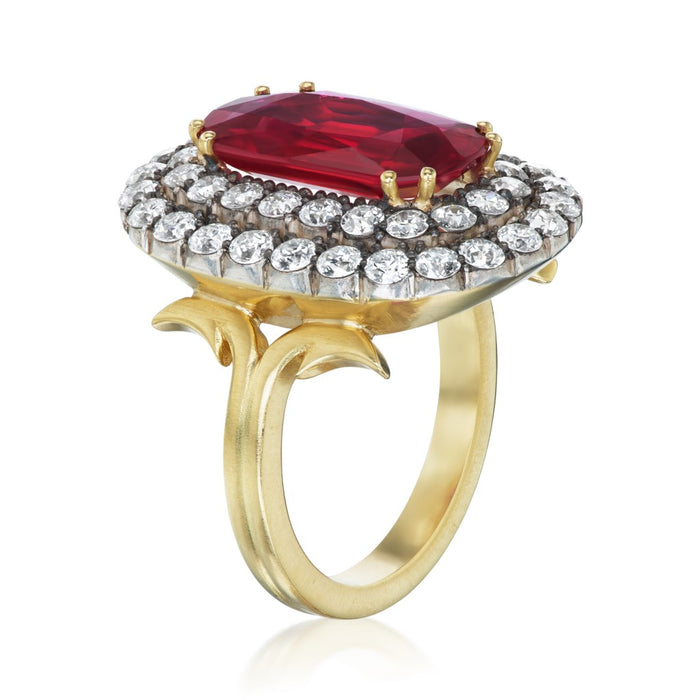 Thai Ruby & Diamond Statement Ring