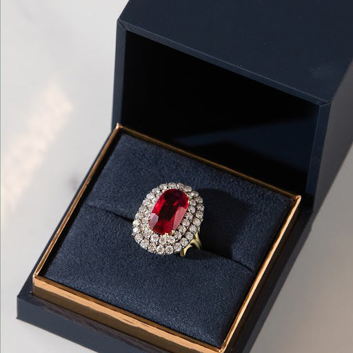 Thai Ruby & Diamond Statement Ring