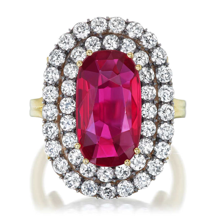 Thai Ruby & Diamond Statement Ring