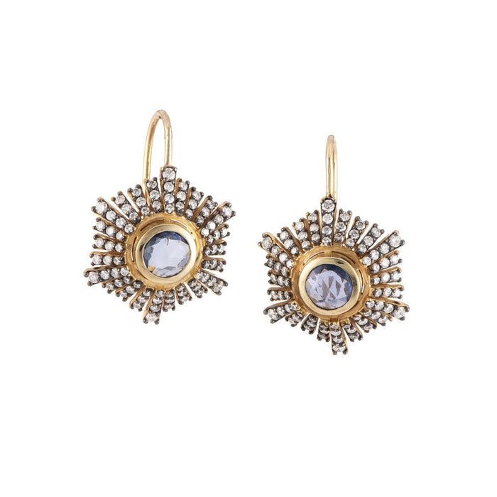 Sapphire & Diamond Paris Earrings