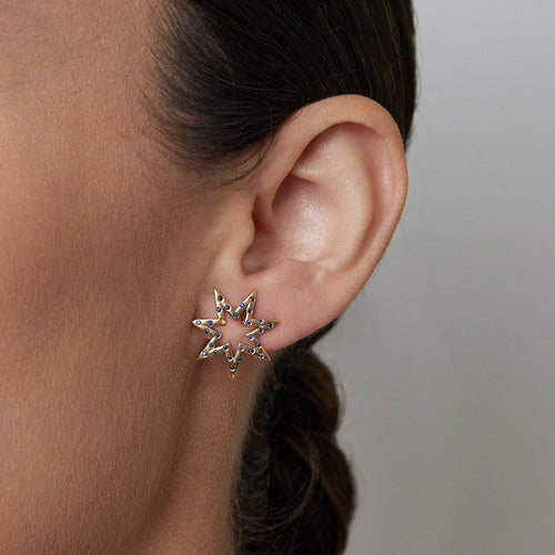 Sapphire Signature Surya Star Stud Earrings Image 2