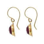 Indian Ruby Drop Earrings