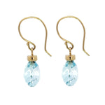 Sky Blue Topaz Drop Earrings