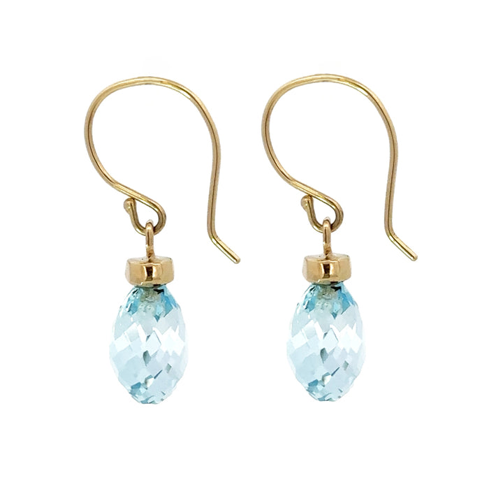 Sky Blue Topaz Drop Earrings