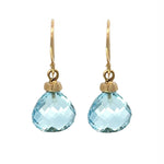 Sky Blue Topaz Drop Earrings