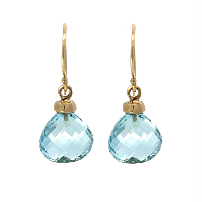 Sky Blue Topaz Drop Earrings