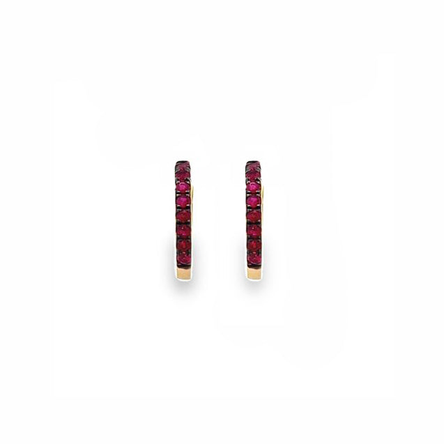 Ruby Petite Huggie Earrings