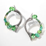 Thorn Embrace Forbidden Fruit Paraiba Tourmaline & Diamond Earrings