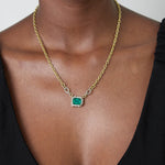 Brazilian Emerald Pendant Necklace