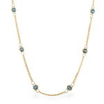 London Blue Topaz Whisper Chain Necklace