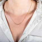 Pearl Petite Textile Row Necklace