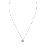 Round White Chalcedony Oera Necklace