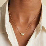 Pearl & Diamond Encrusted Pendant Necklace