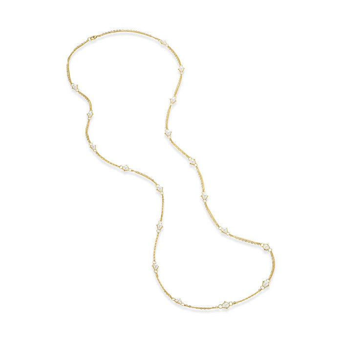 Akoya Pearl Textile Necklace