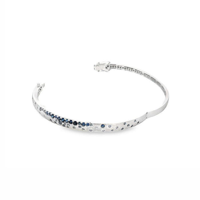 Scattered Sapphire Narrow Bangle