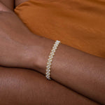 Freshwater Pearl Textile Bracelet