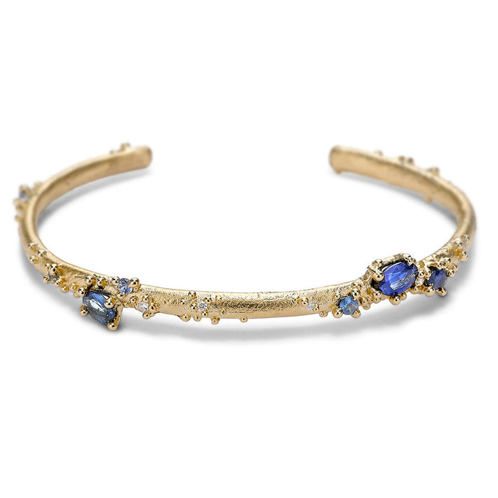 Sapphire & Diamond Encrusted Cuff