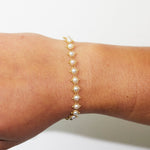 Akoya Pearl Textile Bracelet