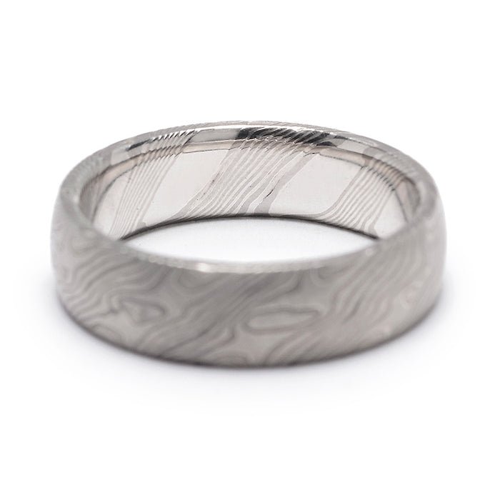 6mm Mokume Gane Maple Wedding Band