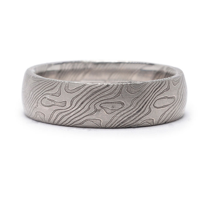 6mm Mokume Gane Maple Wedding Band