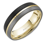 2.2mm Tantalum & Forged Carbon Fiber Wedding Band