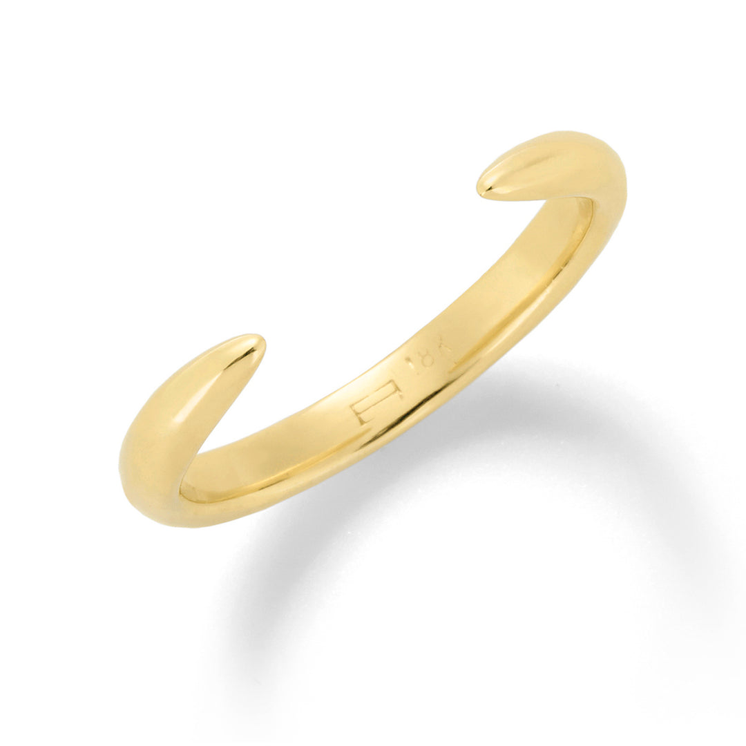 Eva Fehren Yellow Gold Kissing Claw Bangle