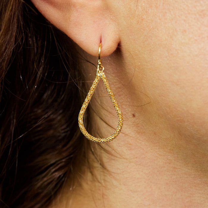 Large Stardust Teardrop Earrings