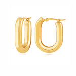 U-Shape Hollow Hoop Earrings