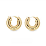 Small Donut Hollow Hoop Earrings