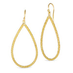 Large Stardust Elongated Teardrop Earrings