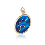 Reversible Round Sagittarius Zodiac Pendant