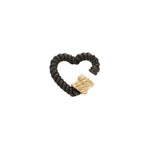 Two-Tone Twisted Heart Lock