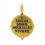 Diamond "Dreams Are Necessary To Life" North Star Charm