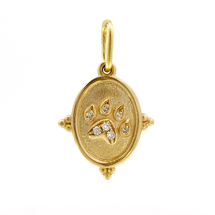 Diamond "Love" Paw Charm