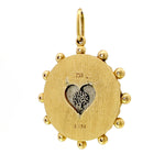 Ruby Ruche Heart & Tree of Life Charm