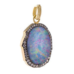 Large Opal & Diamond Pendant