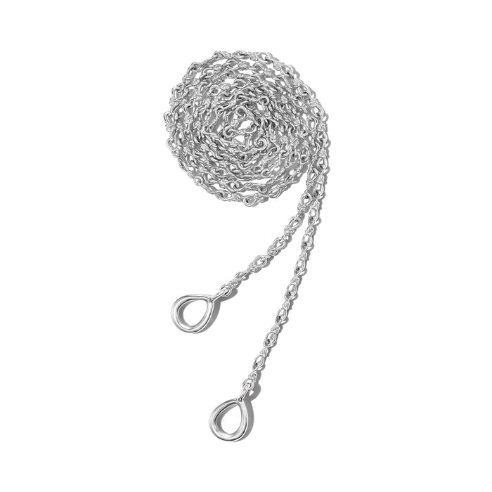 White Gold Small True Lover's Knot Chain