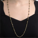 Hematite Bead Chain Necklace