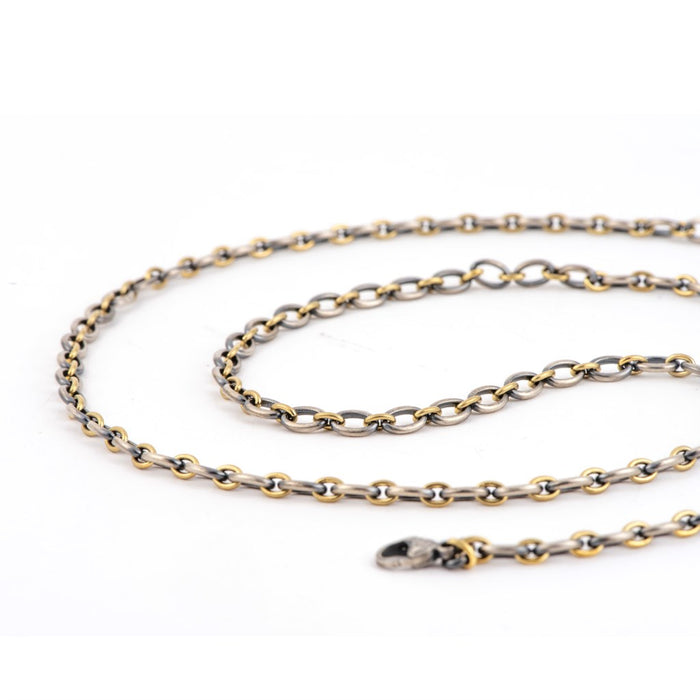 30" Two-Tone Link Chain