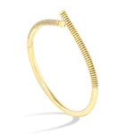 Oera Ribbed Hinged Bangle