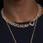 16" Sterling Silver Large True Lover's Knot Chain