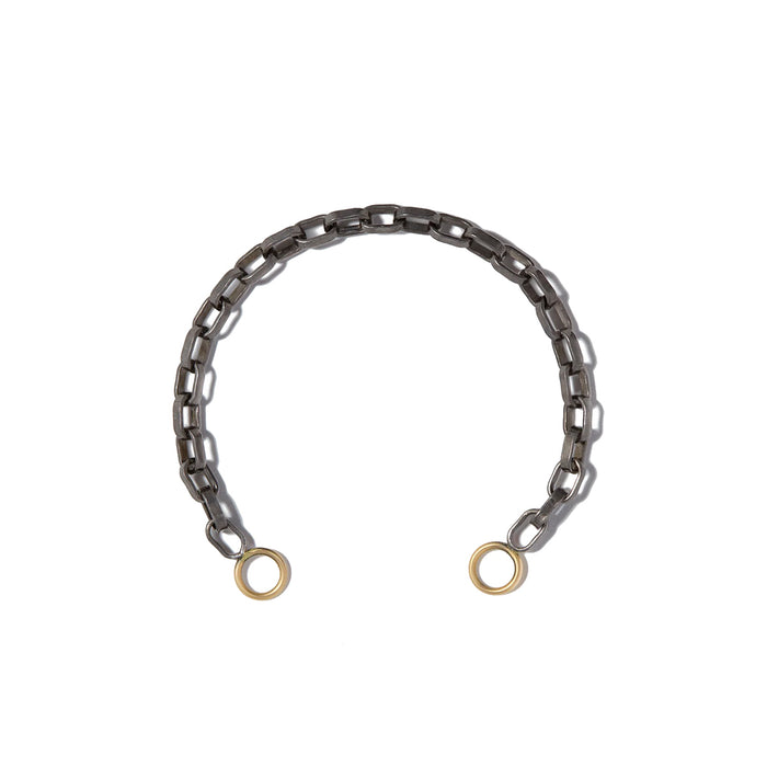 6.5" Blackened Biker Chain Bracelet