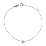 Diamond Solitaire Station Bracelet