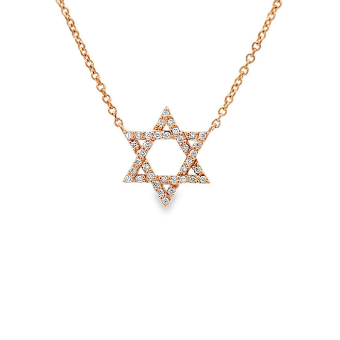 Star of David Diamond Necklace