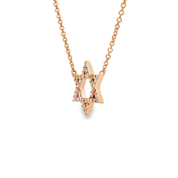 Star of David Diamond Necklace