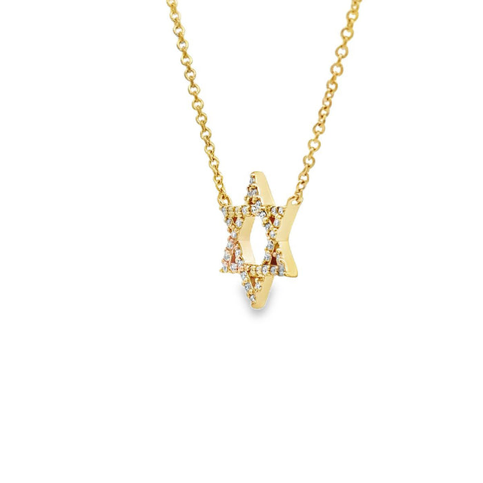 Star of David Diamond Necklace