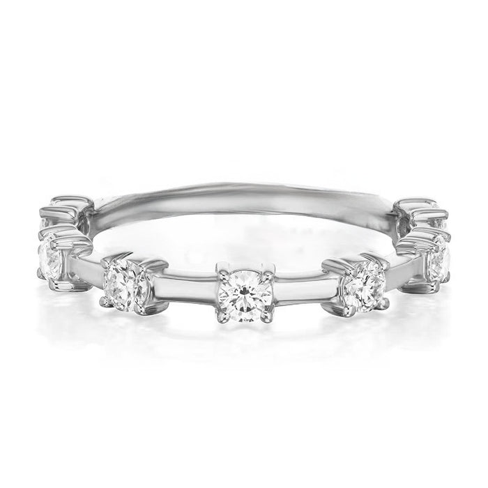 Harrison Diamond Half-Eternity Wedding Band